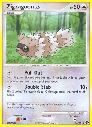 Zigzagoon - Reverse Holofoil Great Encounters - Common