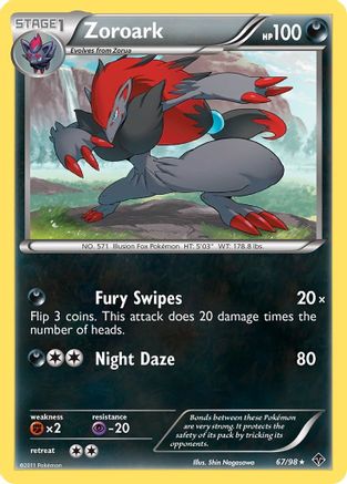 Zoroark 067 - Reverse Holofoil Emerging Powers - Holo Rare