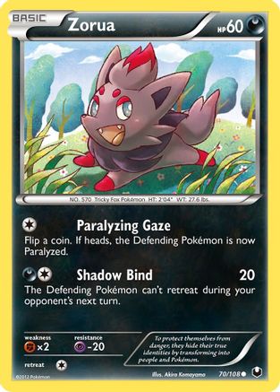 Zorua (70) (70) 070/108 - Reverse Holofoil Dark Explorers - Common