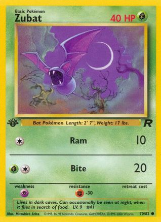 Zubat 070 - 1st Edition Team Rocket - Common