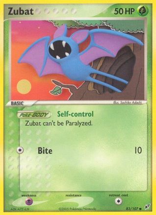 Zubat 083 - Reverse Holofoil Deoxys - Common