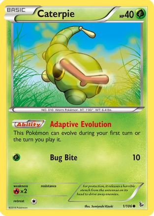 Caterpie 001 XY Flashfire - Common