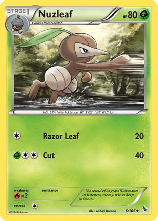 Nuzleaf 006 XY Flashfire - Uncommon