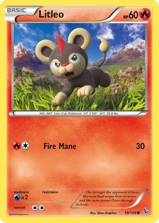 Litleo (19) (19) 019 XY Flashfire - Common