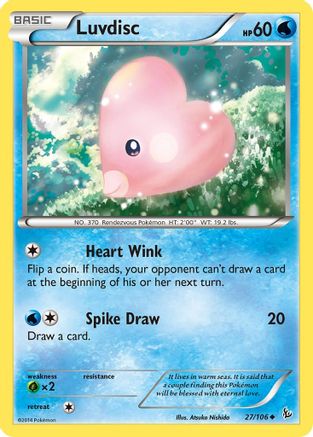 Luvdisc 027 - Reverse Holofoil XY Flashfire - Uncommon