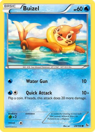 Buizel 028 XY Flashfire - Common