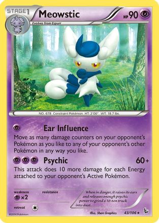 Meowstic 043 XY Flashfire - Rare
