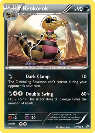 Krokorok 057 XY Flashfire - Uncommon