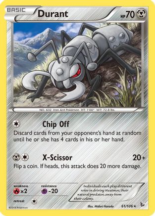 Durant 061 XY Flashfire - Rare