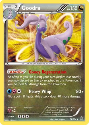 Goodra 074/106 - Reverse Holofoil XY Flashfire - Holo Rare