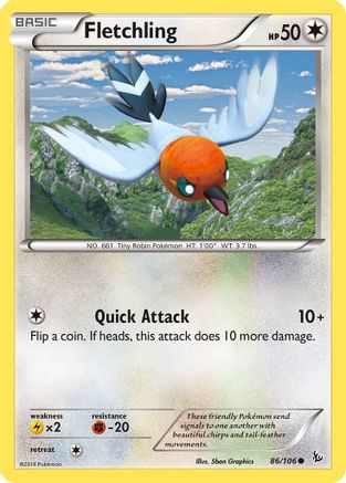 Fletchling 086 XY Flashfire - Common