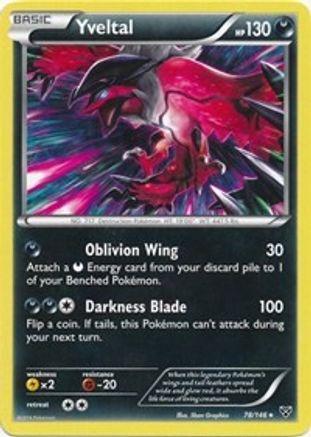 Yveltal - 78/146 (Cracked Ice Holo)/146 - Holofoil Deck Exclusives - Holo Rare
