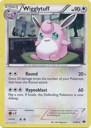 Wigglytuff - 79/99 (Cosmos Holo)/99 - Holofoil Blister Exclusives - Promo