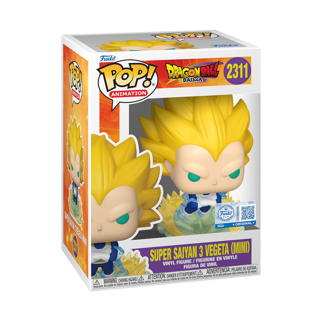 Funko Pop! Anime: Dragon Ball Z/Daima - Vegeta (Galick Gun) #2261 / Super Saiyan 3 Vegeta (Mini) #2311 *PREORDER*
