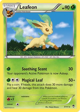 Leafeon 007 XY Furious Fists - Rare
