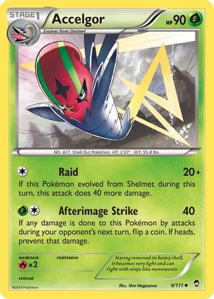 Accelgor 009 XY Furious Fists - Uncommon