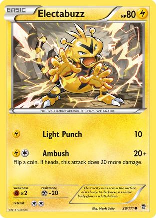 Electabuzz 029 - Reverse Holofoil XY Furious Fists - Common