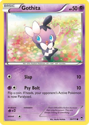 Gothita 039 - Reverse Holofoil XY Furious Fists - Common