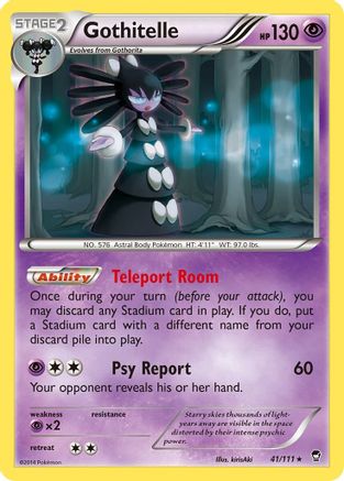 Gothitelle 041 XY Furious Fists - Rare