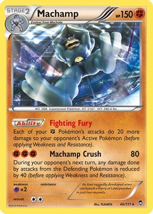 Machamp 046/111 - Holofoil XY Furious Fists - Holo Rare