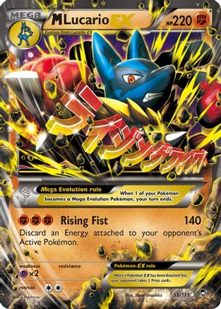M Lucario EX 055 - Holofoil XY Furious Fists - Ultra Rare