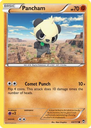 Pancham (60) (60) 060 XY Furious Fists - Common