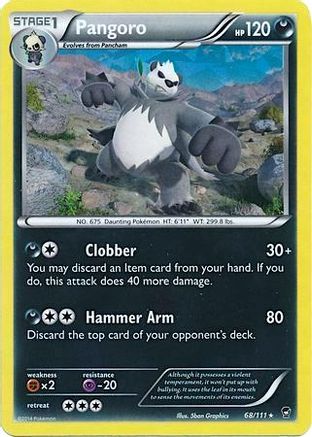 Pangoro - 68/111 (Cracked Ice Holo)/111 - Holofoil Deck Exclusives - Holo Rare