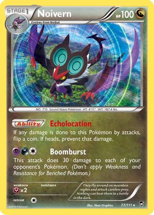 Noivern 077 - Reverse Holofoil XY Furious Fists - Holo Rare