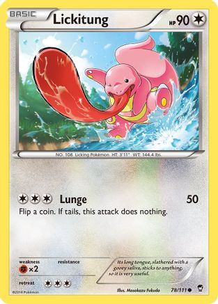 Lickitung 078 XY Furious Fists - Common