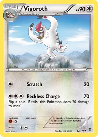 Vigoroth 082 XY Furious Fists - Uncommon