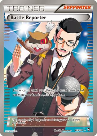 Battle Reporter (109 Full Art) (109 Full Art) 109 - Holofoil XY Furious Fists - Ultra Rare