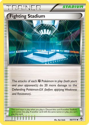 Fighting Stadium 090 - Reverse Holofoil XY Furious Fists - Uncommon