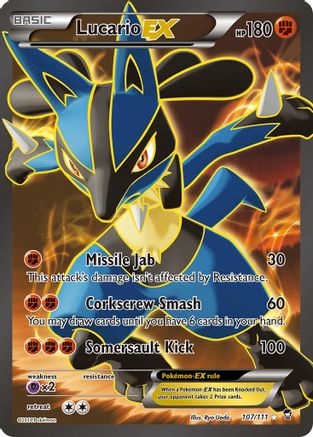 Lucario EX (107 Full Art) (107 Full Art) 107 - Holofoil XY Furious Fists - Ultra Rare