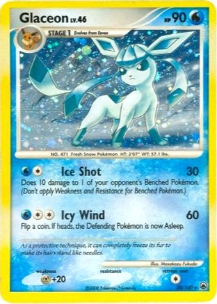 Glaceon - 20/100 (DP Majestic Dawn)/100 - Holofoil Deck Exclusives - Holo Rare
