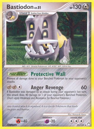 Bastiodon - Reverse Holofoil Mysterious Treasures - Rare