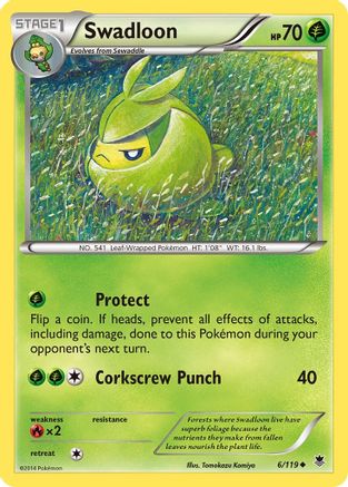 Swadloon 006 - Reverse Holofoil XY Phantom Forces - Uncommon
