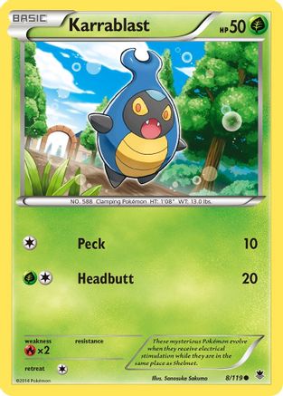 Karrablast - Reverse Holofoil XY Phantom Forces - Common