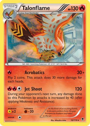 Talonflame - Reverse Holofoil XY Phantom Forces - Rare