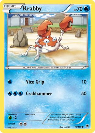 Krabby 013/119 XY Phantom Forces - Common