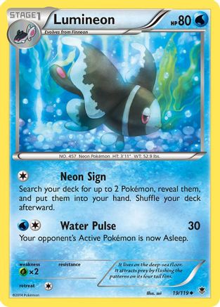 Lumineon - Reverse Holofoil XY Phantom Forces - Uncommon