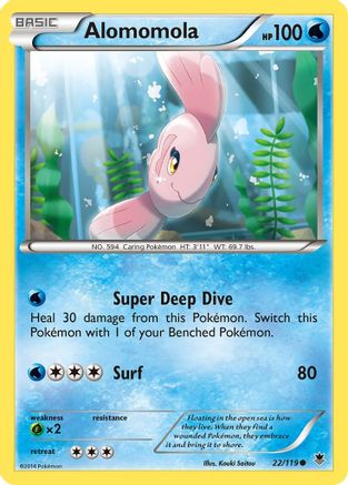 Alomomola - Reverse Holofoil XY Phantom Forces - Common
