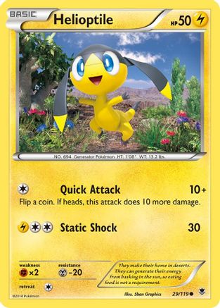 Helioptile (29) XY Phantom Forces - Common