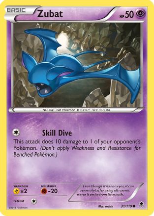 Zubat/119 - Reverse Holofoil XY Phantom Forces - Common
