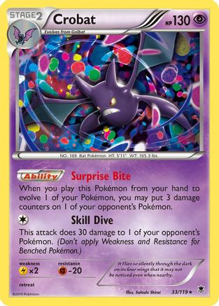 Crobat 033 XY Phantom Forces - Rare
