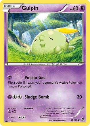 Gulpin XY Phantom Forces - Common
