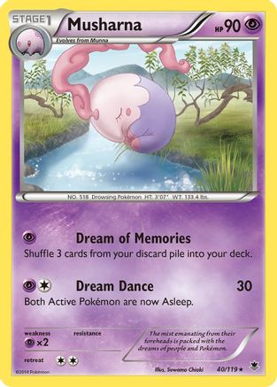 Musharna - Reverse Holofoil XY Phantom Forces - Rare