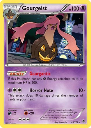 Gourgeist 045/119 - Reverse Holofoil XY Phantom Forces - Holo Rare