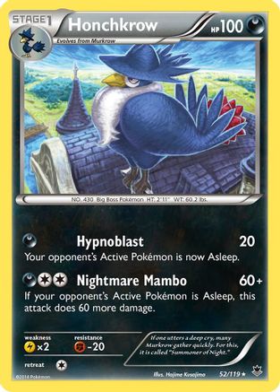 Honchkrow XY Phantom Forces - Rare