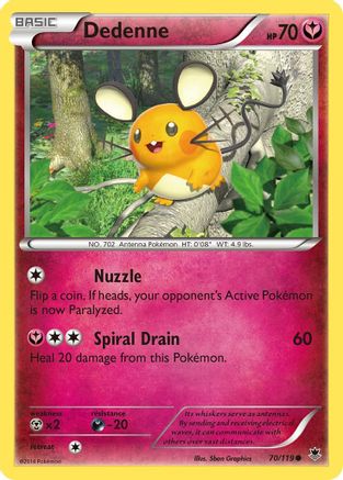 Dedenne 070 XY Phantom Forces - Common