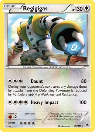Regigigas - Reverse Holofoil XY Phantom Forces - Holo Rare